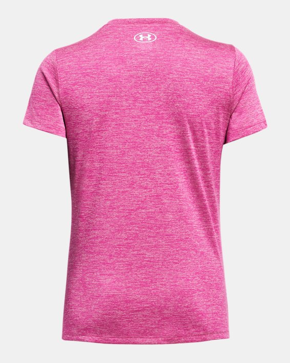 Camiseta de manga corta UA Tech™ Twist V-Neck para mujer, Pink, pdpMainDesktop image number 3